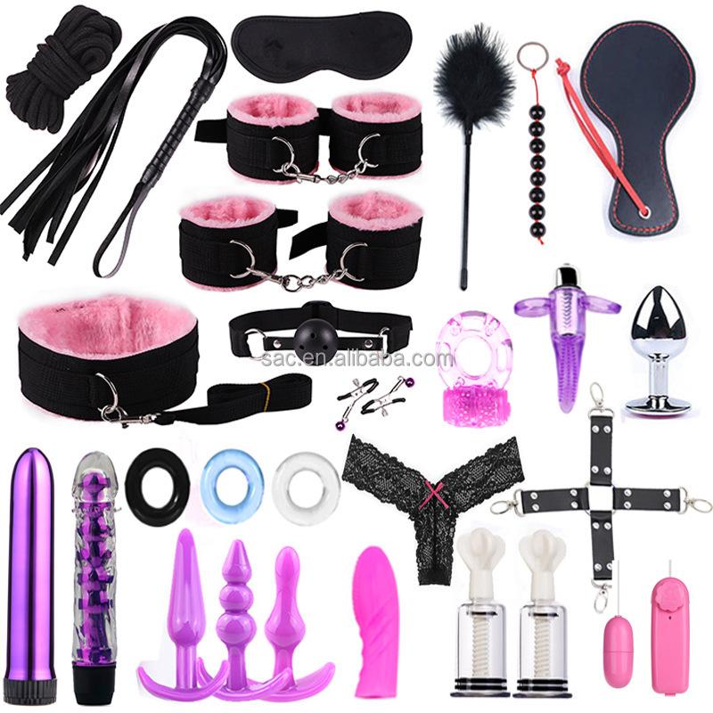 SacKnove 25/28/34 Piece BDSM Set Juguetes Sexuales Erotic Furniture Adult Couples Game Sex Toys Bondage Gear