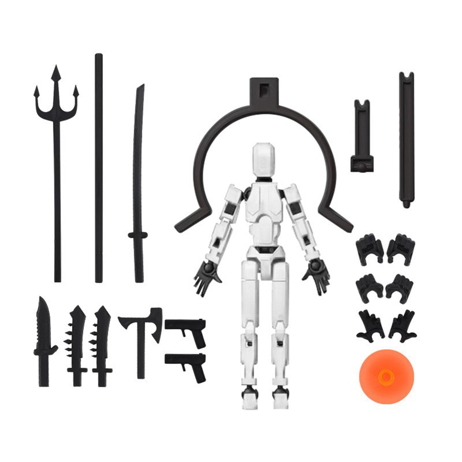 

Мобильный набор кукол, 3D-робот-титан, подвижная кукла, подходит для коллекционеров, украшение для рабочего стола One Size белый