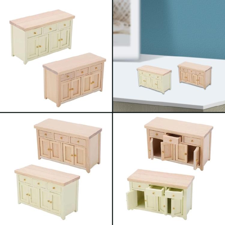 1/12 Miniature Dollhouses Storage Cabinet Model Furniture For Dollhouses Decoration And Creative Scene Display