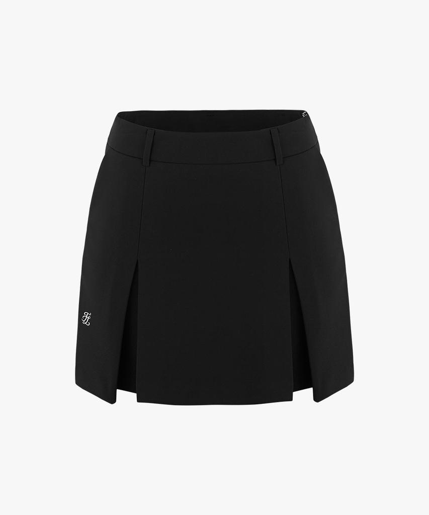 FAIRLIAR GOLF Two-Pocket Semi A-Line Skirt (Black)