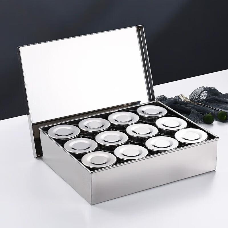 Edelstahl Lebensmittelproben- & Gewürzglas-Set