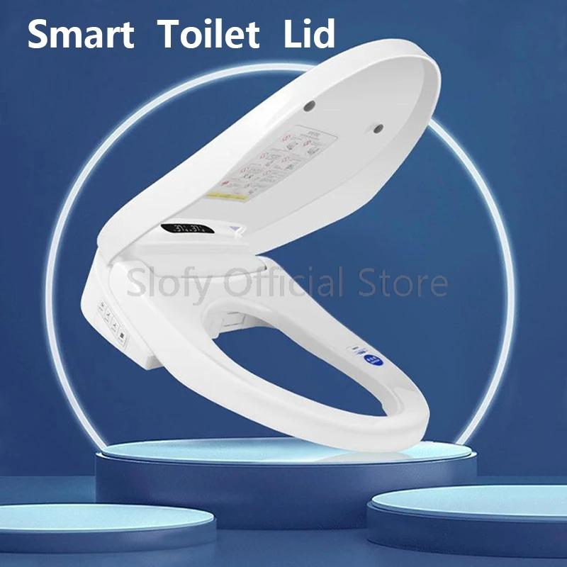 Smart Toilet Bowl Remote Control Toilet Cover Dryer Water Wind Temperature Universal Toilet Lid For Bathroom Smart Bathroom WC