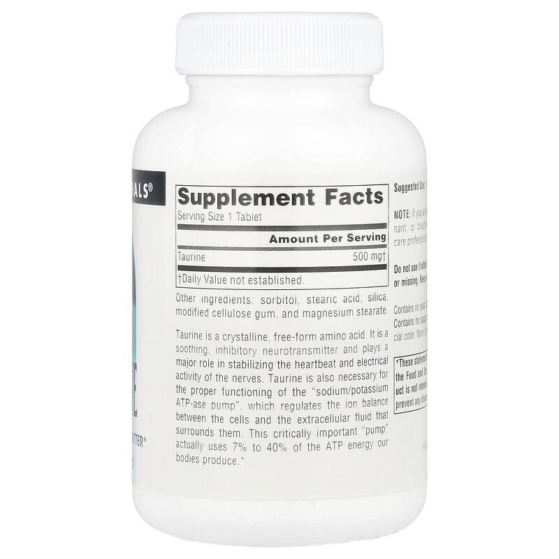 Taurine, 500 Mg, 120 Tablets