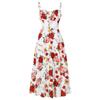Sleeveless  Boho Dress For Women Casual Loose Fit Summer Sundress Floral Print Dress