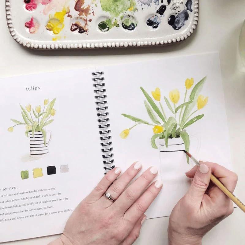 Watercolor Workbooks, Beginner-Friendly Watercolor Workbooks, Art Crafts Painting Supplies, Water Color Book For Kids Adults