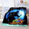 Halloween fantasy comedy adventure cartoon movie Scooby-Doo blanket soft home furnishing nap decoration four seasons warm Sherpa blanket U1