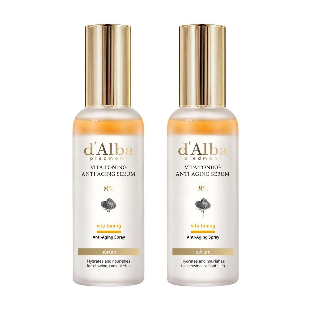 d Alba Vita Toning Mist 8% 70ml x2 Brightening Hydrating Facial Mist Set