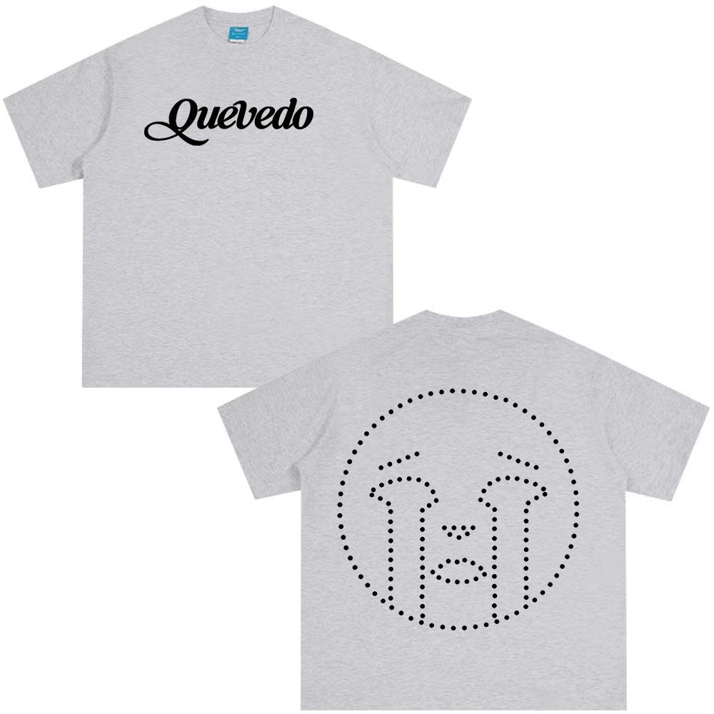 Rapper Quevedo Buenas Noches T Shirts Men's Women High Quality Cotton Short Sleeve T-shirts Fashion Oversized T-shirt Streetwear