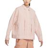 New Nike Women's Zip-Up Woven Loose Fit Collared Jacket Pink FD9929-601