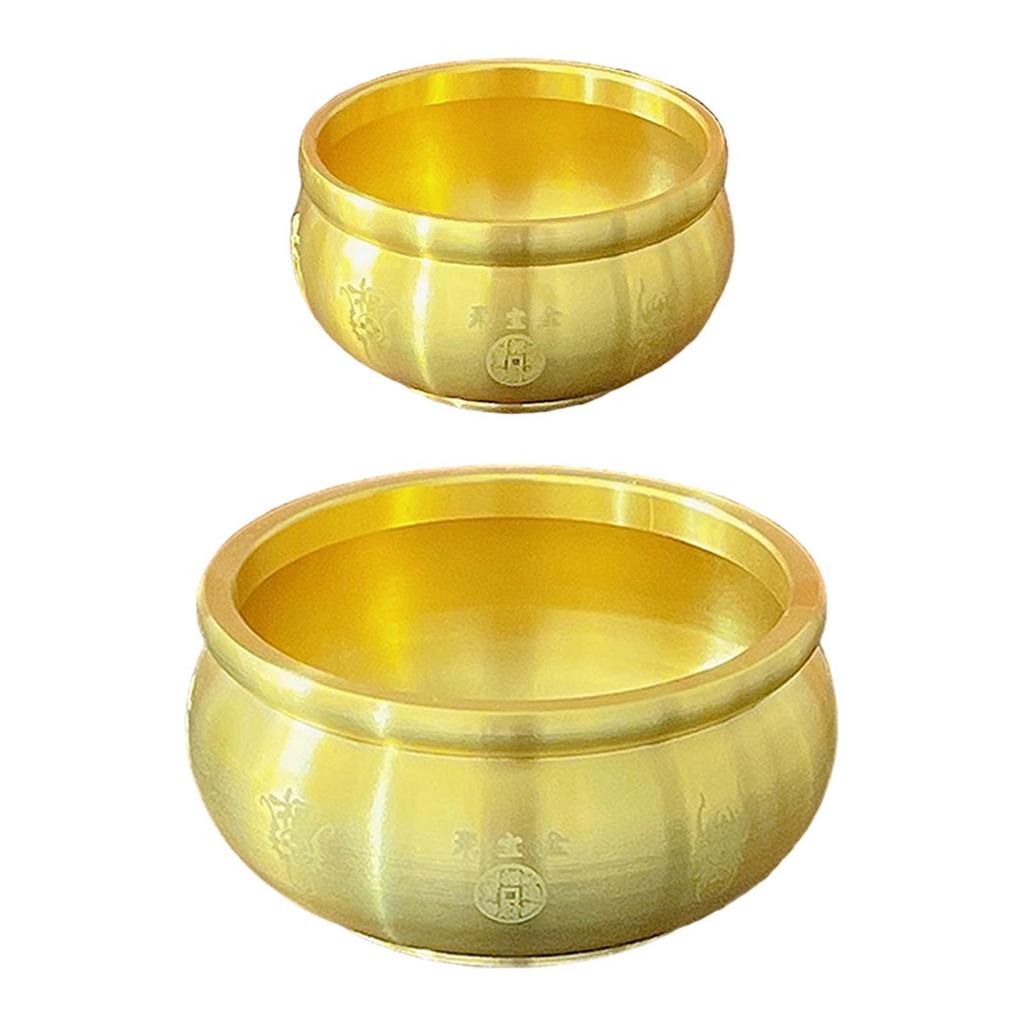 Feng Shui Treasure Bowl Desktop Ornament Gift Decor Luck Fu Bowl Creative Statue