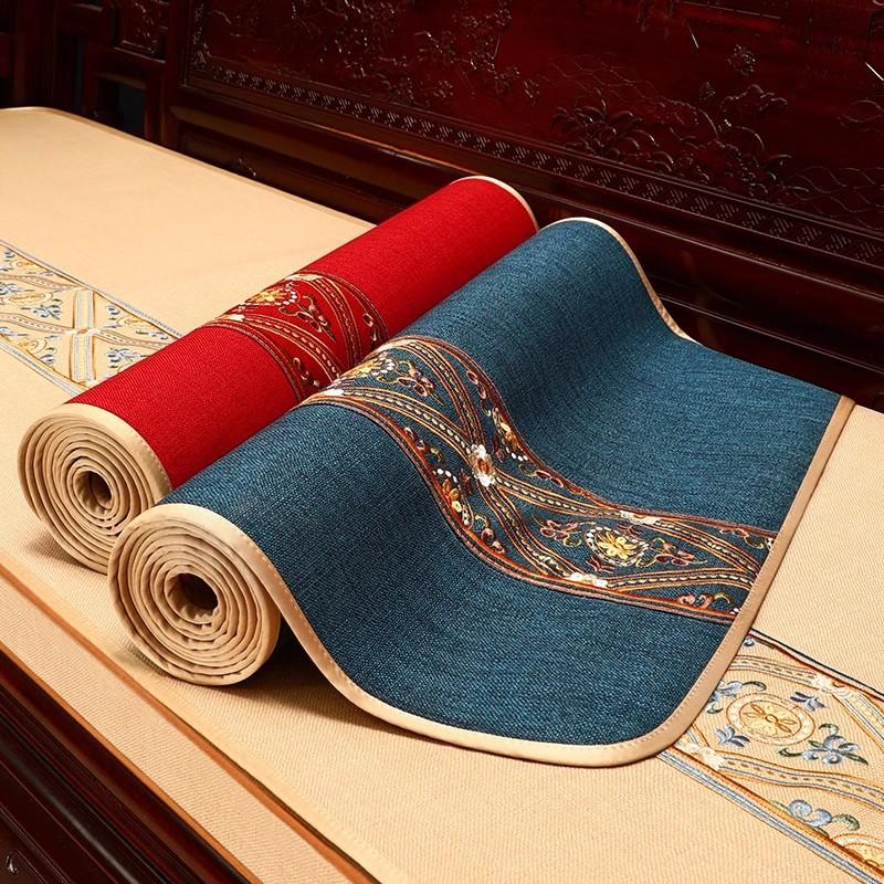 Chinese Sofa Seat Cushion Non-Slip Cover Cloth Mahogany Sofa Cushion Cover High-Grade Sofa Towel Luohan Bed Cushion Cover