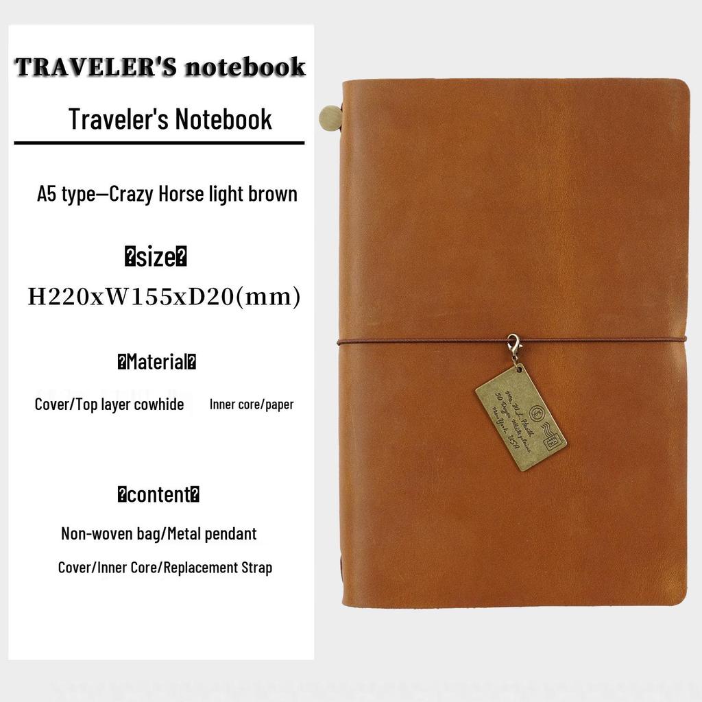 Diário de Viagem TN: Caderno Artesanal de Couro de Vaca Vintage