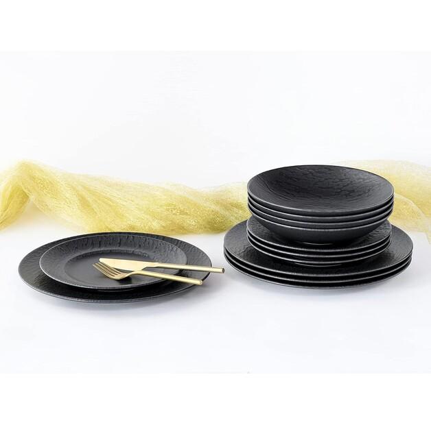 Сервиз CreaTable Rondo из грифеля черный, 12 шт (33320)