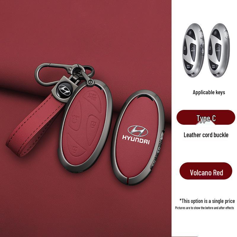 Metall Schlüsselhülle für Hyundai Sonata, IONIQ6, Elantra & ElantraN Fernbedienung (24 Modelle)