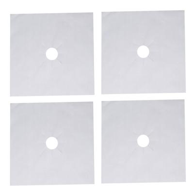 4Pcs Stove Burner Cover PTFE Coating Non Stick Gas Range Stove Top Protector Pad for Kitchen