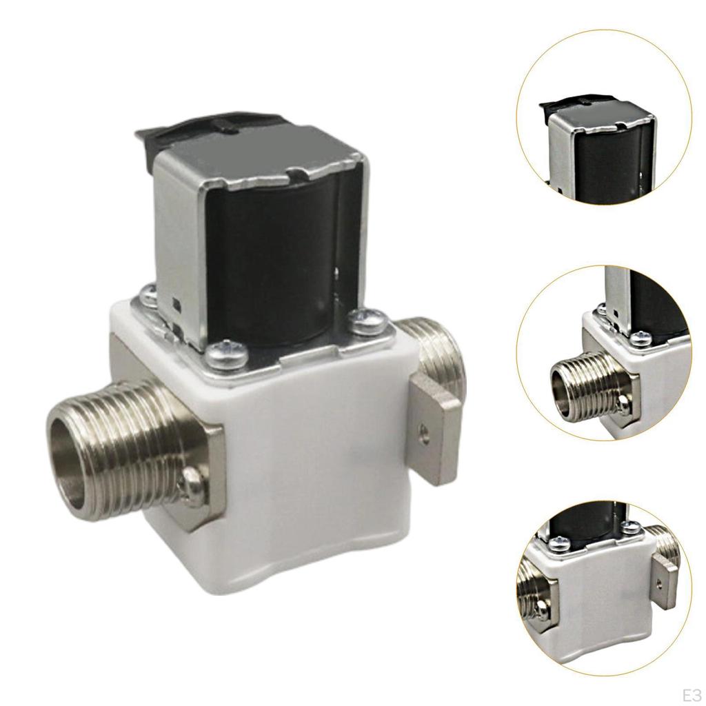 Water Inlet Solenoid Valve 1/2in Stable Accessories Normally Closed Industrial Use Replacement Good