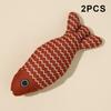 2/3Pcs Fish Shaped Catnip Cats Toy Plush Cat Companion For Kitten Teeth Grinding Pillow Chewing Toy Claws Thumb Bite Pet Gift