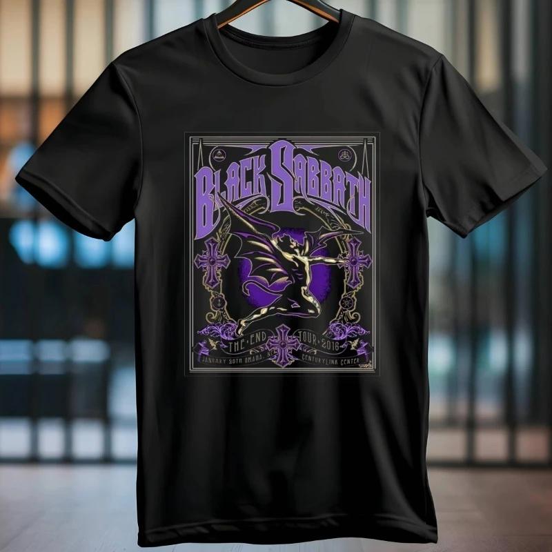 2026 Black Sabbath Aston Villa Rückseite Die Letzte Show Bedrucktes Kurzarm Sommer Baumwolle Rundhals T-Shirt Locker Herren Damen Druck
