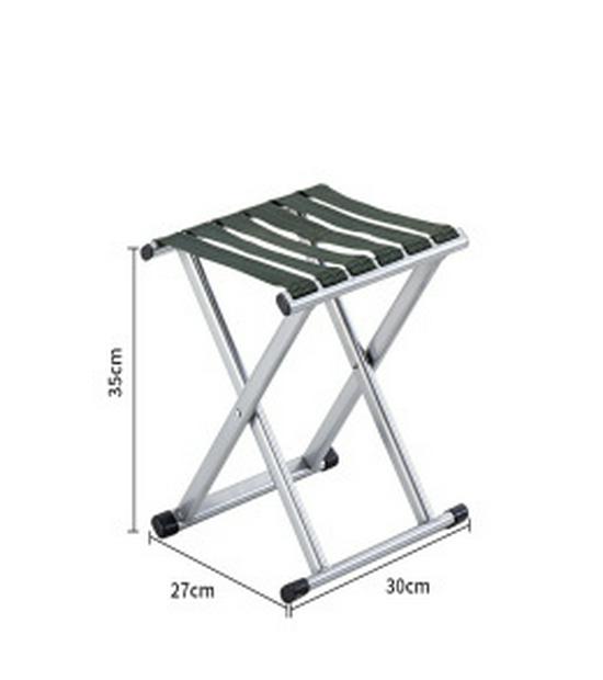 Extra Thick Folding Stool with Backrest for Outdoor Camping and Fishing