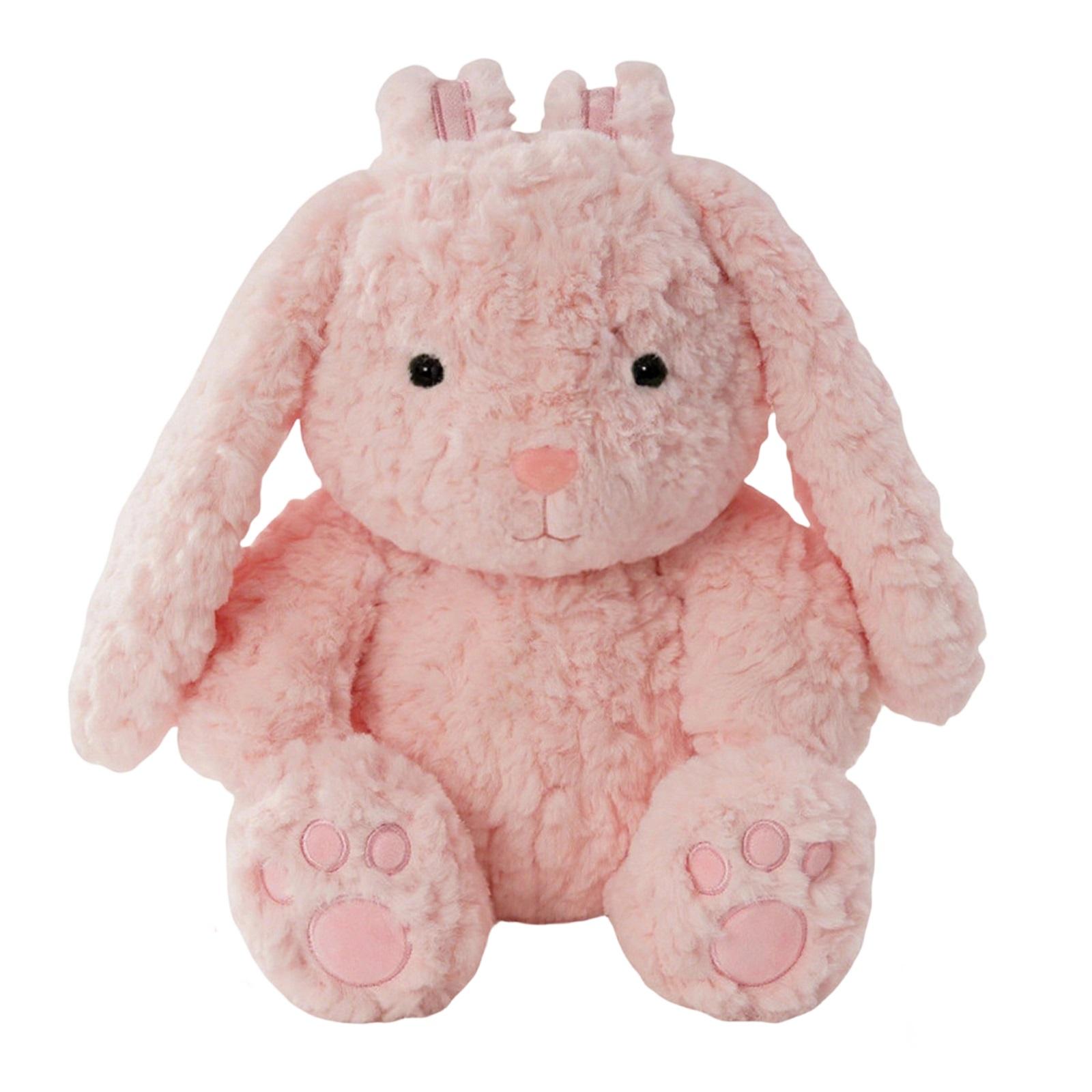 

Plush Bunny Stuffed Animal Soft Long Ear Rabbit Doll Plush Toy for Kids and Collectors Suitable for Home Decoration and Gift Giving One Size рожевий