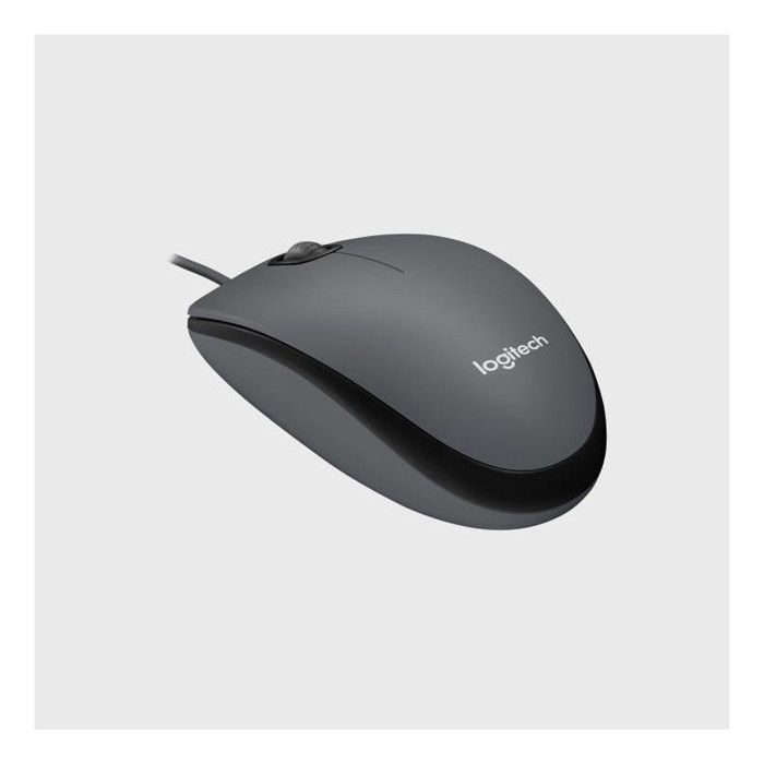 Souris Filaire - LOGITECH - M100 - 1000 DPI - Design Ergonomique - Noir
