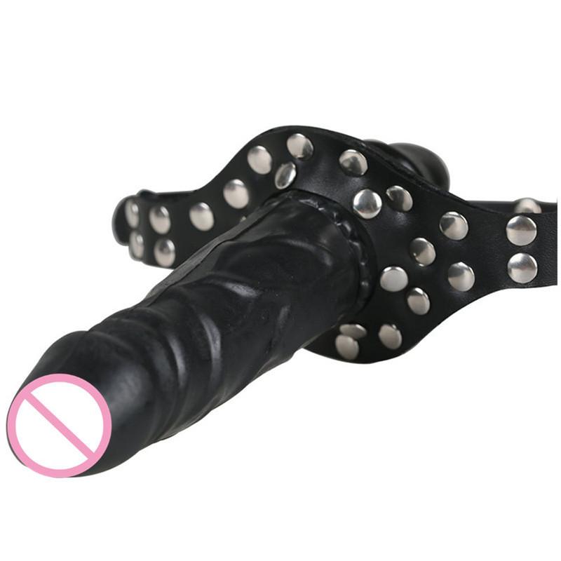Double-Ended Mouth Gag Strapon Dildo Plug Bdsm Bondage Deep Throat Penis Harness Erotic Product Sex Toys for Couples Adult Games