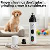 Dog Nail Grinders USB Charging Electric Dog Nail Clippers Vibration Cordless Dog Grooming Safe Clippers for Small Large Dog Cat