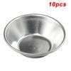 10x Aluminum Cup Cake Muffin Cupcake Egg Tart Molds Baking Tool Tin Pan Silver