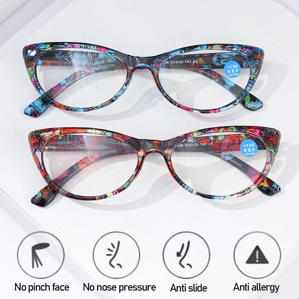 Fashion Flowers Elegant Vintage Eye Protection Reading Glasses Ultra Light Frame Floral Eyeglasses