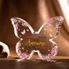 Butterfly Inspirational Gift - Pink Floral Acrylic Plaque for Women's Celebrations