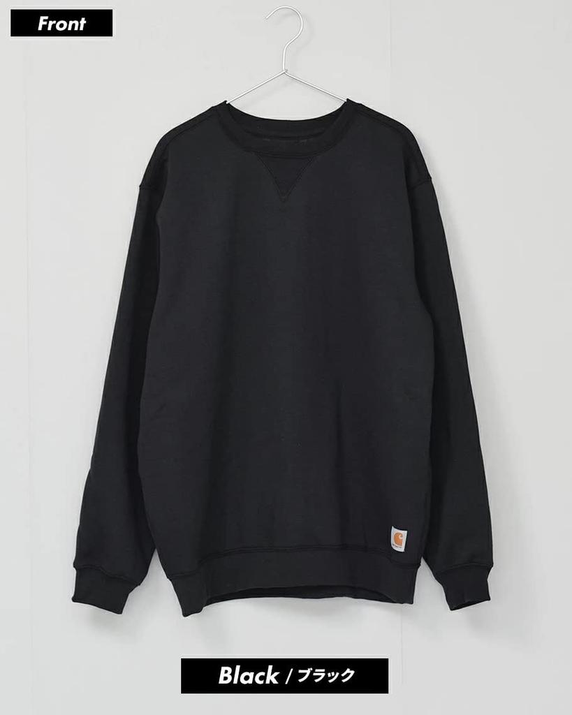 Carhartt Crew Neck Plus USA Solid Size M Men's Sweatshirt, Size, Thick, Model, Fleece-Lined, Color, Black, [Used]
