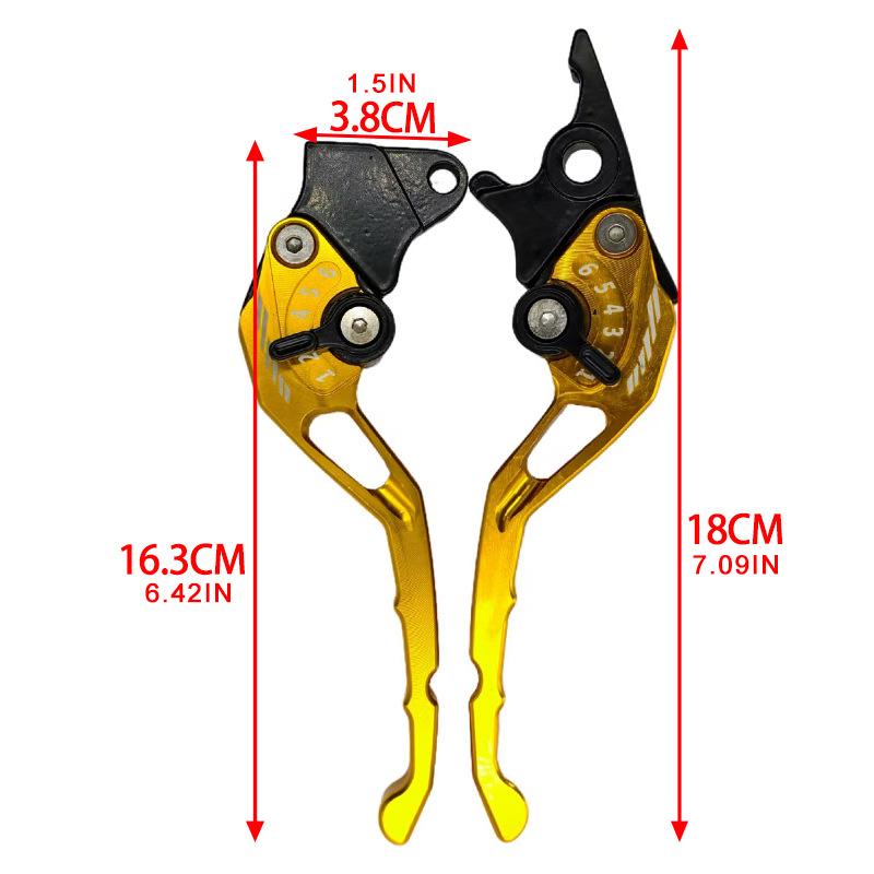 Motorcycle Brake Lever High Strength Aluminium Alloy Horn Brake Handle Left Disc Brake Rght Drum Brake Motorcycle Parts
