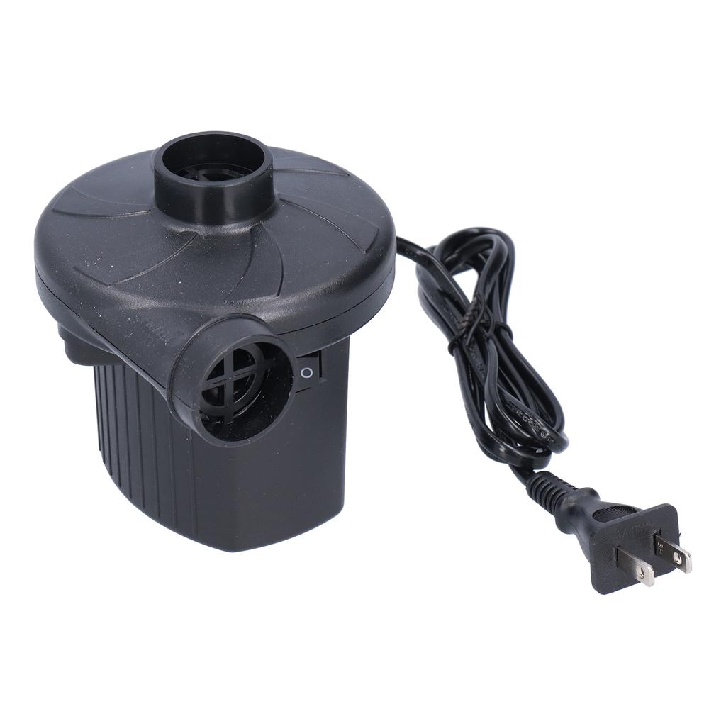 Electric Air Pump ABS Air Inflator Pump with 3 Nozzles Portable and High Effiency for Swimming Ring Air Bed
