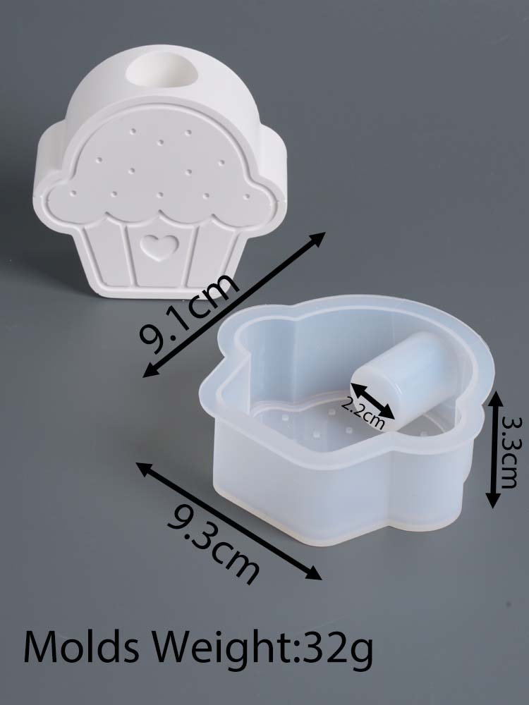 

Cupcakes Ice Cream Shape Candlestick Mold DIY Plaster Resin Candle Holder Silicone Molds Home Table Decor Craftd Making Supplie