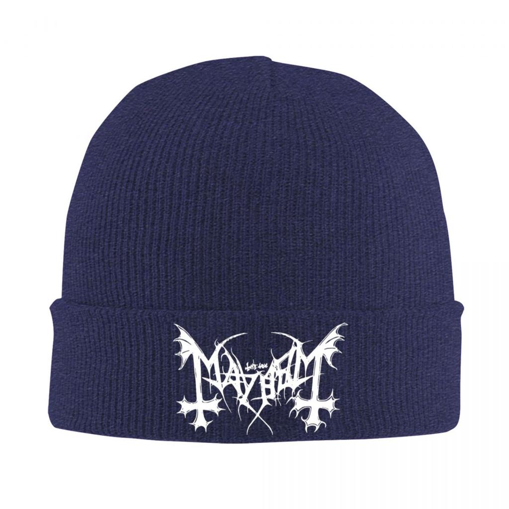 Mayhem Black Metal Band Knitted Hat Beanie Autumn Winter Hat Warm Color Caps for Men Women Gifts