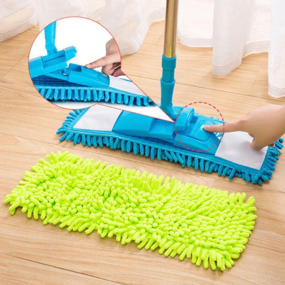 Reusable Coral Velvet Mop Cloth Absorbent Washable Flat Mop Replacement Thick Removable Mop Accessories