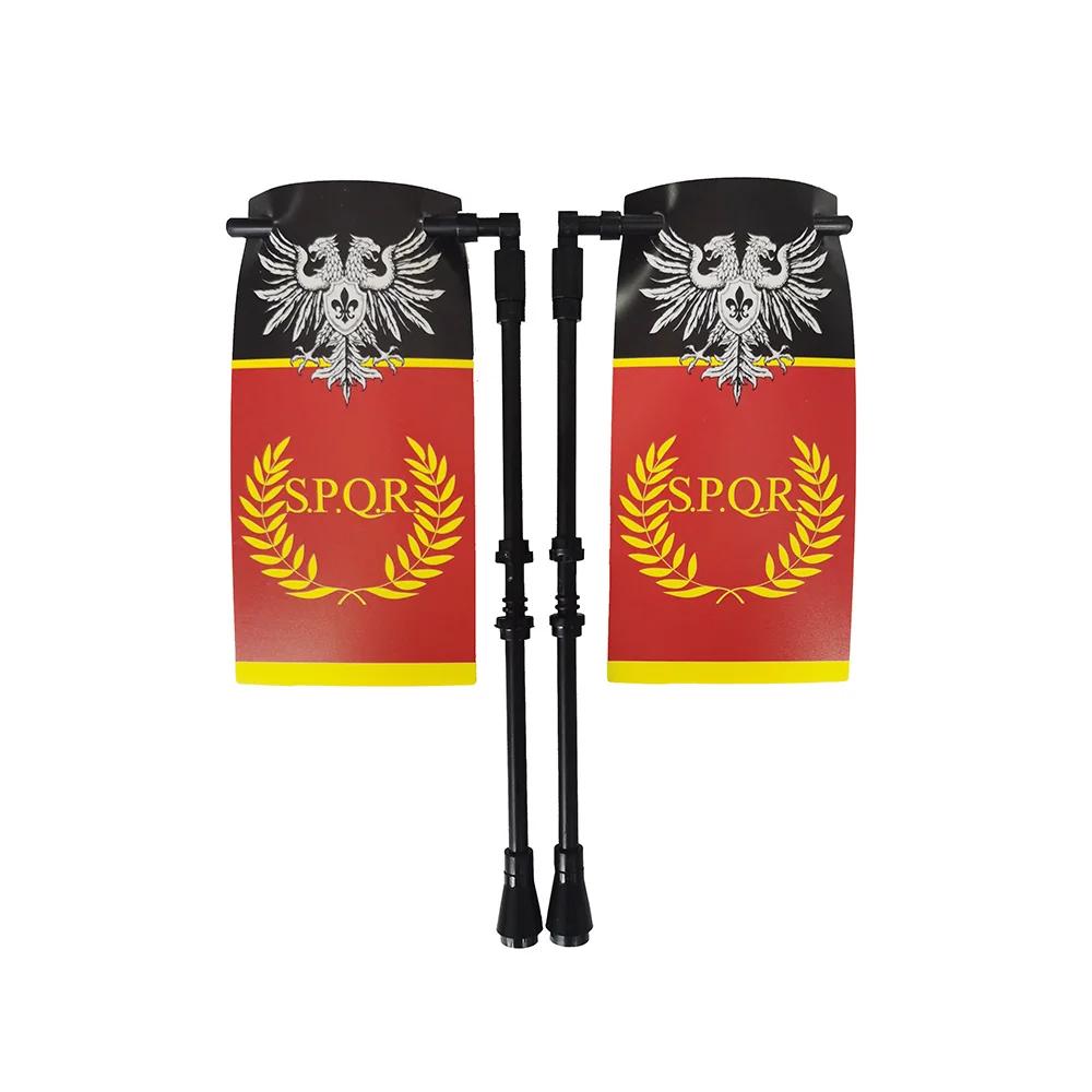 Średniowieczny Zamek Rycerz Legion Flaga Klocki Wojskowa Postać Krzyżowcy Flagi Gondor Starożytny Święte Cesarstwo Rzymskie Zabawka