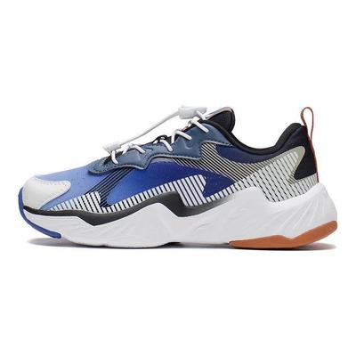 Li Ning Dark Night Elf 2.0 Chaussures de Sport Décontractées Durables Enfants Baskets Blanc Bleu YKCS120-5