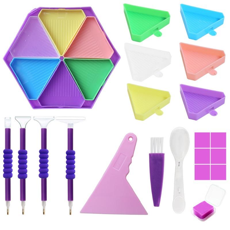 1Pc Diamond Painting New Turning Diamond Disc, Hexagonal Diamond Disc Multifunctional Funnel Disc Screen Diamond Disc DIY Tool Set