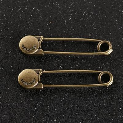 Vintage Big Pin Metal Alloy Cardigan Pendant Brooch Practical Shawl Hat Needle Buckle