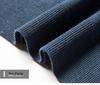 Men's Machine Washable Merino Wool High Neck Sweater, Solid Color, Double Folded Collar, Knitwear for Middle-Aged Dads, Base Layer