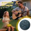 Rain Drum for Outside 3 Inch 6 Notes Steel Tongue Drum for Outdoor Educational Healing Music Instrument for Beginners School