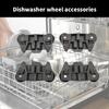 Pack of 4 Practical Replacement Wheel Dishwasher Lower Rollers Dishwasher Component Dishwasher Wheels Plastic Texture