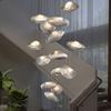 Modern Stair chandelier Pendant lights indoor lighting iling lamp hanging light led Chandeliers for living room indoor lightin