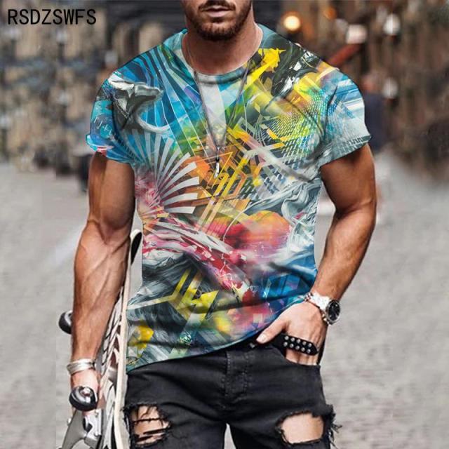 Camiseta para hombres Camiseta despojada Verano Hombre Ropa de calle Camisa  de cuello redondo Camisa de cuello redondo Street Leisureprint Camisetas de  manga corta Tops comprar a buen precio — entrega gratuita,