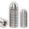 Stainless Steel M3-M6 Hex Socket Spring Plunger with Glass Ball