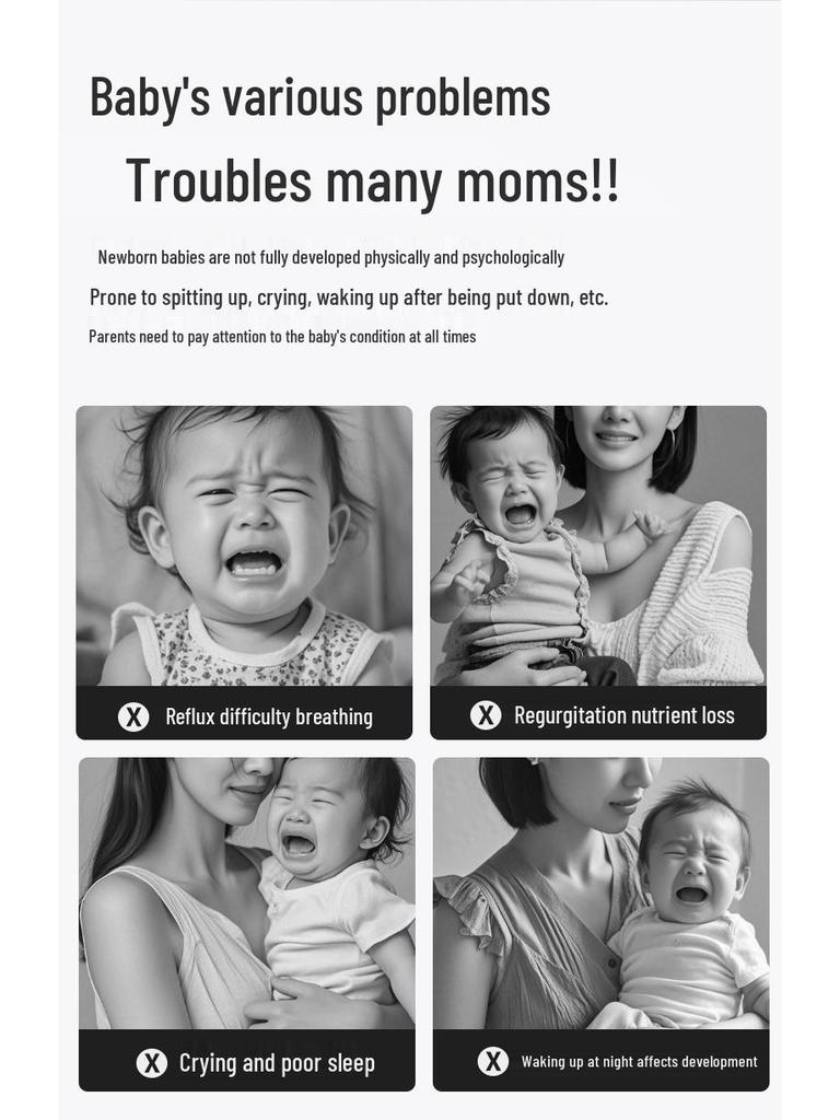 Coussin d'allaitement réglable pour nouveau-né: Soutien Anti-Gaz & Anti-Régurgitations