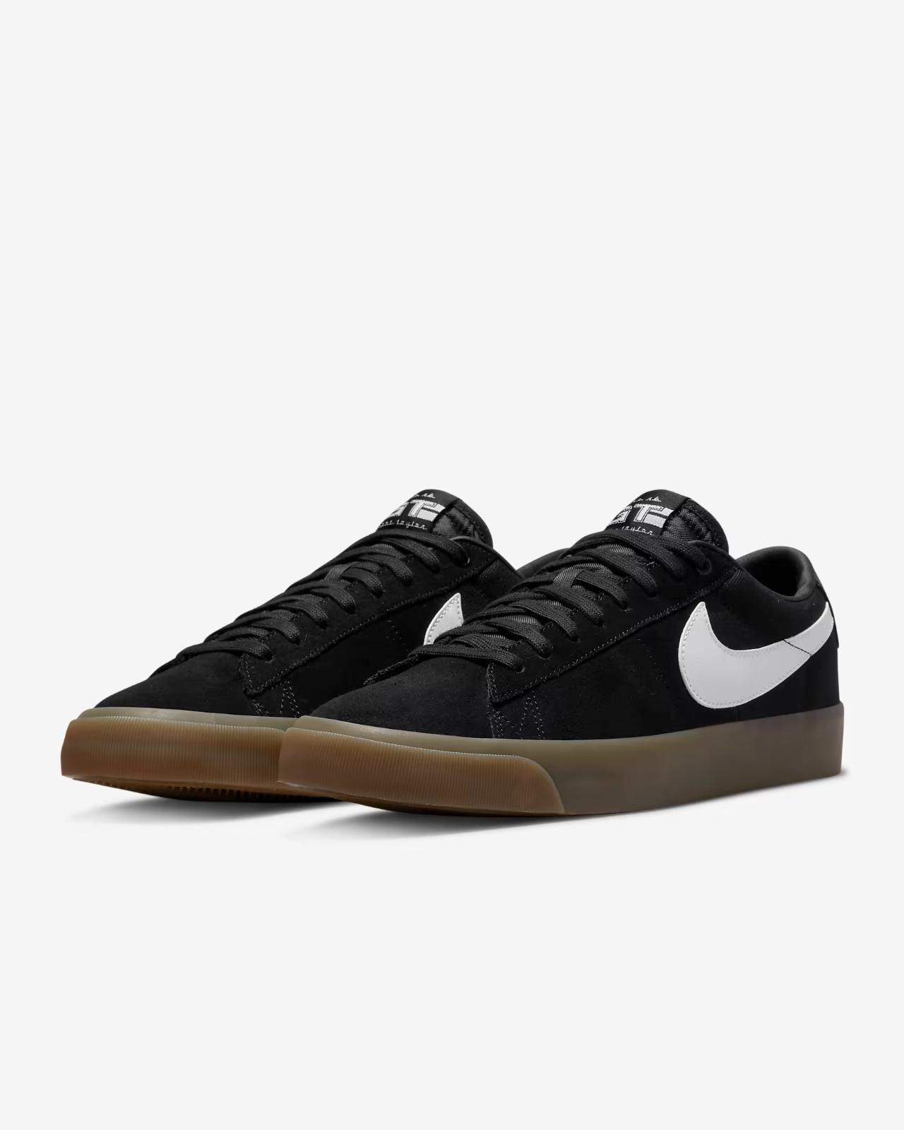 DC7695-004 Nike SB Blazer Low Pro GT PRM Black White (Men s) 10