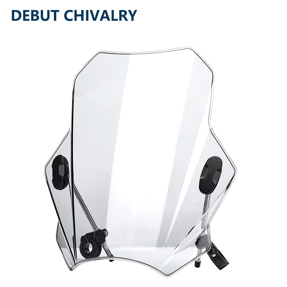 Круглая фара мотоцикла, переднее ветровое стекло White plastic stand