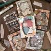 15Sheets Antique Paper Sticker Decorative Scrapbooking Sticker For Notebook Journals Card Making Craft Embellishments